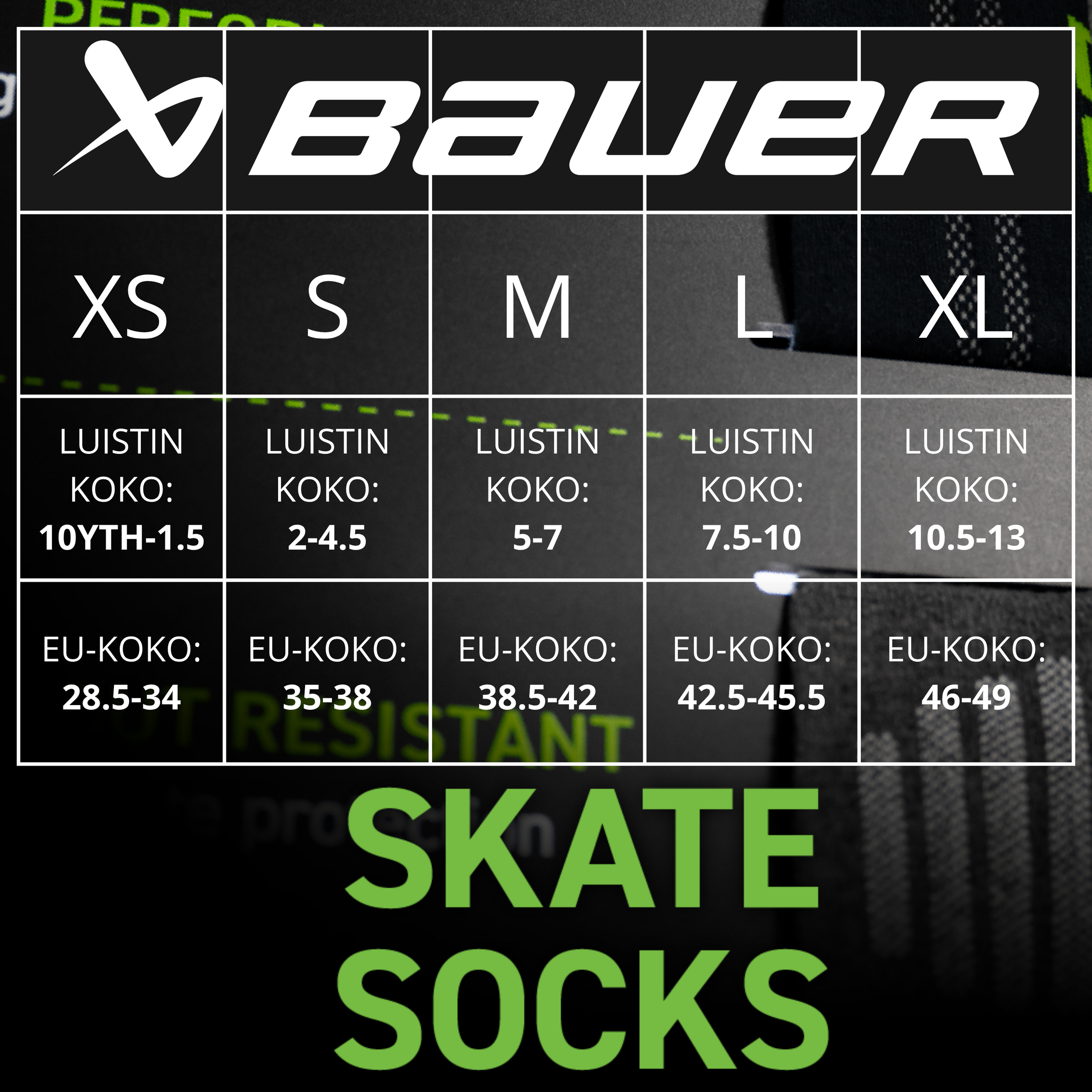 BAUER LUISTINSUKKA PERFORMANCE TALL - Image 3